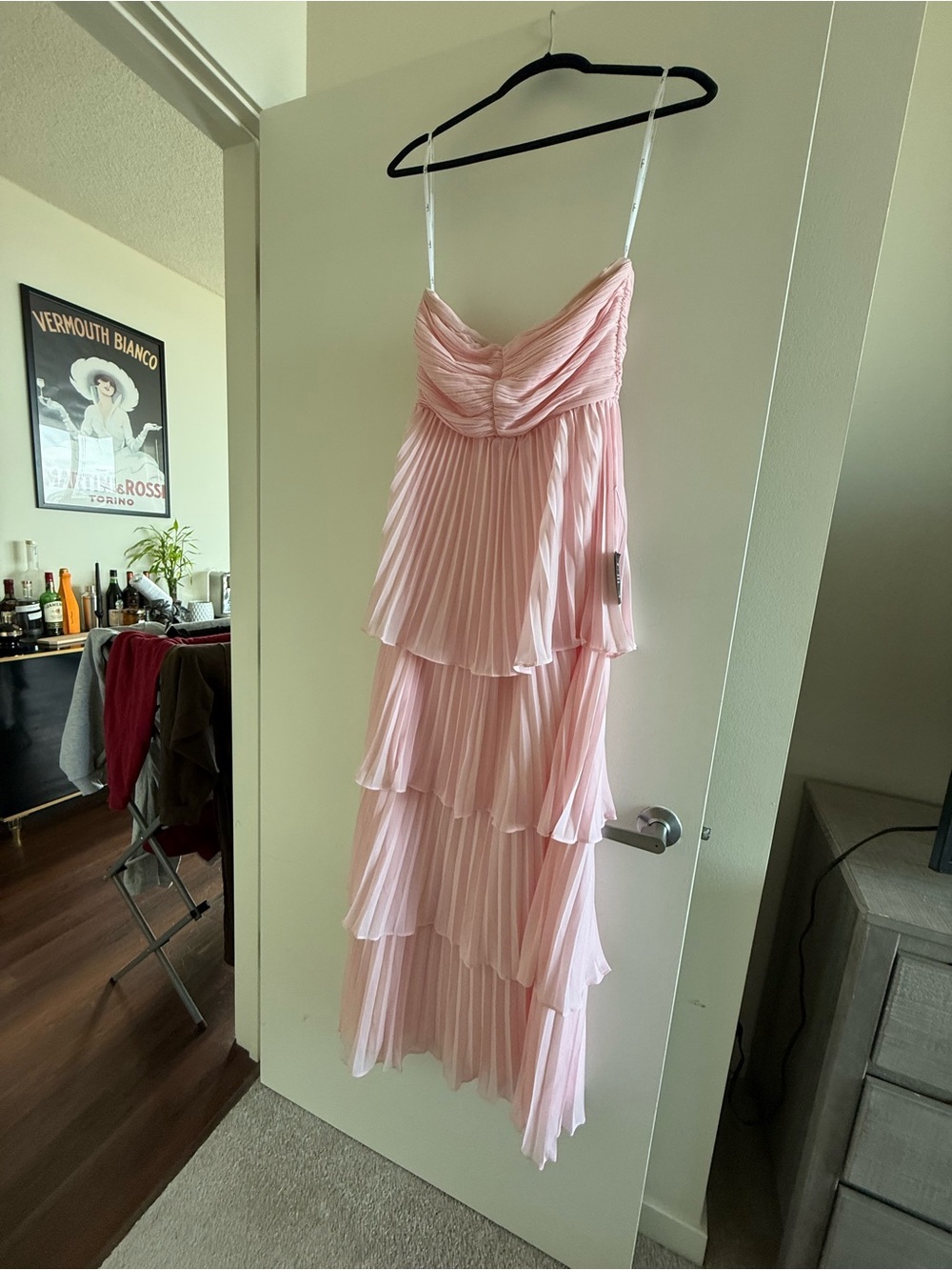 Lulu’s pink ruffle dress size S | NWT